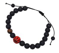 Caviquen Adjustable Basketball Bracelet, Charm Braided Handmade Stuff Sports Gifts for Men Women, One Size, Nylon, no gemstone