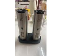 Cavir Electric Salt and Pepper Grinder Set with Charging Base,Upgraded Large Capacity,Dual Speed Automatic Salt and Pepper Mill Set & 6-Level Adjustable Coarseness, Ideal Kitchen Gadget