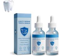 Cavity Repair Tooth Shield, Cavity Healing Tooth Armor Liquid - Nano Hydroxyapatite Remineralization Liquid for Enamel Strengthening & Teeth Whitening, 60ML (2Pcs)