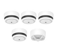 Cavius Battery Powered CV2106 4x Optical Smoke & CV3106 1x Heat Alarm RF 10yr Sealed-in Lithium Battery