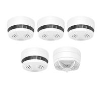 Cavius Mains Powered CV2208 4x Optical Smoke & CV3202 1x Heat Alarm RF 10yr Lithium Battery Backup