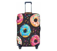 Cavizow Colorful Sprinkles Donuts Travel Luggage Cover Elastic Suitcase Covers Washable Anti Scratch Luggage Covers S-XL, Multicolor, S (Fits 18-21 in Luggage)