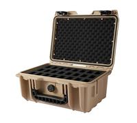 Cavol AC03 Knife Case for 24 Folding Knives Case IPX7 Waterproof Heavy Duty Pocket Knife Storage Hard Case Box Storage Organiser, Folding Knife Collection Protective Case, gobi yellow, 135 mm, Modern