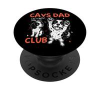 Cavs Dad Club King Charles Cavalier Dog Dad Men Father's Day PopSockets Adhesive PopGrip