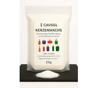 CAVSGL Candle Wax Granules - White - in Powder Form for Making Candles - Paraffin Wax Granules High Purity - Made in Germany - CAVSGL (2 kg, 1 Piece)