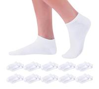 CavspkArt 10 Pairs Trainer Ankle Socks Womens,Size 4-7 One Size Breathable Ankle No Show Sock for Running/Sports/Gym,Low Cut Invisible Unisex Casual Socks for Sneaker Loafers and Boat Shoes (White)