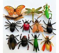 CavspkArt 12Pcs Mini Insect Toys, Realistic Plastic Bug Figurines
