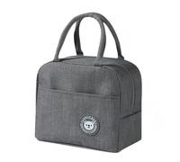 CavspkArt 1pc Insulated Lunch Bag Portable Tote Bag for Women Men Waterproof Oxford Cloth Lunch Organizer for Picnic School Work (Grey)