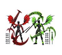 CavspkArt 2Pcs T13 Action Figure, Dummy 13 3D Printed Poseable Robot, Pre-Assembled