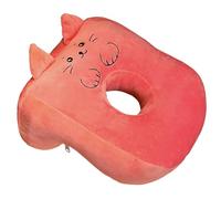 CavspkArt Office Nap Pillow Memory Cotton, Cute Pink Pillow with Ear Hole, Soft Nap Pillow, Ear Pillow for Side Sleepers for Ladies, Girls, Kids (Pink Cat)