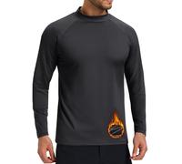 Cavva Men's Half Turtleneck Shirt Lightweight Pullover Undershirt Thermal Long Sleeve Golf Winter Micro Fleece Top,Black,M