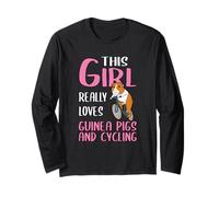 Cavy Stuff This Girl Really Loves Guinea Pigs and Cycling Long Sleeve T-Shirt