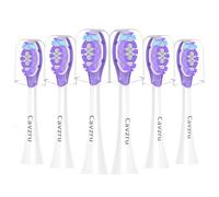 Cavzru A3 Replacement Brush Heads Compatible with Philips Sonicare, 8 Pack | Compatible with Sonicare A3 C1 C2 C3 brush heads. Fits DiamondClean Prestige 9900, Smart, 9000, ExpertClean Click-On Handles