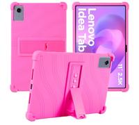 Caweet Case for Lenovo Idea Tab 2025/Motorola Moto Pad 60 Neo/Moto Pad 2026 11 Inch, Heavy Duty Shockproof Full-Protection Adjustable Stand Silicone Cover, Pink