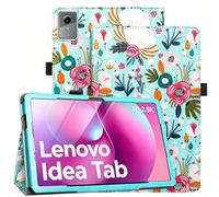 Caweet Case for Lenovo Idea Tab 2025/Motorola Moto Pad 60 Neo/Moto Pad 2026 11 Inch - Premium Leather Folio Protective Stand Cover with Auto Sleep/Wake, Hill Flowers