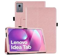 Caweet Case for Lenovo Idea Tab 2025/Motorola Moto Pad 60 Neo/Moto Pad 2026 11 Inch - Premium Leather Folio Protective Stand Cover with Auto Sleep/Wake, Rose Gold