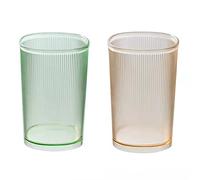 Cawein Unbreakable Cup, Bathroom Tumbler, Plastic Toothbrush Holder, Tumbler Cup, Bathroom Cups,Makeup Brush Holder,Set of 2 Reusable Drinking Glasses.