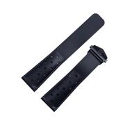 CAWEUER 22mm Breathable Silicone Watchband Compatible With TAG Heuer F1 CAZ201 WAZ2113 CAZ1010 Watch Strap Soft Rubber Bracelet And Folding Buckle(Black black clasp)