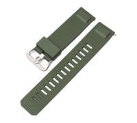 CAWEUER 23mm TPU Watchbands Compatible With CASIO Protrek PRW-6900Y/6800/3400 Watch Strap Accessories Metal Buckle Band Replacement(Green)