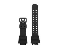 CAWEUER Black Resin Silicone Strap Compatible With Casio G-SHOCK Giant G-block GX-56BB GXW-56 Series Men'smodified Waterproof Wristband Bracelet(Black-black)