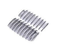 CAWEUER Car Front Grill Decor Bright Strip Silver ABS Chrome Exterior Grille Cover Trim Compatible With BMW 2 Series F45 F46 2015-2019 GranTourer