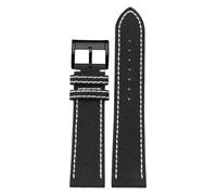 CAWEUER Compatible With B-reitling Canvas Watch With Avengers Super Ocean 22mm Nylon Chain(Black - Black A,24mm)