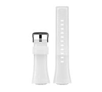 CAWEUER Compatible With Casio GM110 Silicone Watch With G-SHOCK Small Steel GM-110GB Resin Rubber Accessory Raised Mouth(White-black)