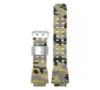 CAWEUER Compatible With Gw9400/9300 Series Silicone Watch With Resin Rubber Accessories Convex Interface 29mm(Camo Green A)