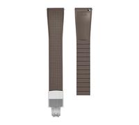 CAWEUER FKM Strap 20mm 22mm Compatible With Breitling Rolex Seiko Fluoro Rubber Universal Quick Release Folding Buckle Bracelet Watch Band Compatible With Omega(Brown,20mm)