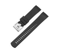 CAWEUER Fluororubber Strap 22mm Suitable Compatible With Seiko PROSPEX Series SRPE99K1/SRP777J1 Silicone Watchband(Black,20mm)