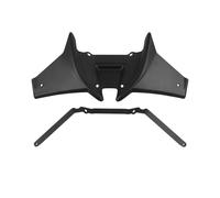 CAWEUER Front Spoiler Compatible With Honda CB750 CB 750 Motorcycle Downforce Spoilers Aerodynamic Naked Winglet Wing Deflector 2023 2024(Black)