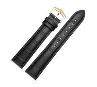 CAWEUER Leather Watch Strap Compatible With PP Patek Philippe Grenade 5167Ax 20mm 21mm 22mm Bracelet Men's Women Watchband Chain(Black-gold,21mm)