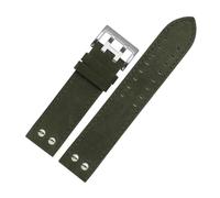 CAWEUER Leather Watchband Replacement Strap Khaki Classic Jazz Seiko Watch Chain Compatible With Hamilton 20mm 22mm(Pink,22mm)