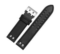 CAWEUER Leather Watchband Replacement Strap Khaki Classic Jazz Seiko Watch Chain Compatible With Hamilton 20mm 22mm(Gold,20mm)
