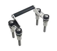 CAWEUER Motorcycle Stand Holder Mobile Phone GPS Plate Bracket Compatible With R1200R S F750GS F850GS F800 F700 F 750GS F850 GS Phone Holder(Silver)