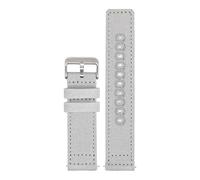 CAWEUER Nylon Canvas Strap 18mm 19mm 20mm 22mm 24mm Compatible With Seiko Citizen Seagull Watch Universal Sport Army Quick Release Bracelet Band(Light Grey,22mm)