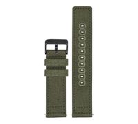 CAWEUER Nylon Canvas Strap 18mm 19mm 20mm 22mm 24mm Compatible With Seiko Citizen Seagull Watch Universal Sport Army Quick Release Bracelet Band(Army Green02,19mm)