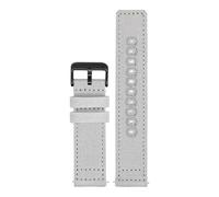 CAWEUER Nylon Canvas Strap 18mm 19mm 20mm 22mm 24mm Compatible With Seiko Citizen Seagull Watch Universal Sport Army Quick Release Bracelet Band(Light Grey02,24mm)