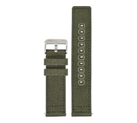CAWEUER Nylon Canvas Strap 18mm 19mm 20mm 22mm 24mm Compatible With Seiko Citizen Seagull Watch Universal Sport Army Quick Release Bracelet Band(Army Green,22mm)