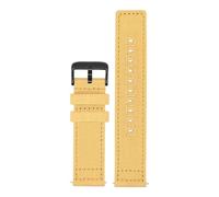 CAWEUER Nylon Canvas Strap 18mm 19mm 20mm 22mm 24mm Compatible With Seiko Citizen Seagull Watch Universal Sport Army Quick Release Bracelet Band(Beige02,24mm)