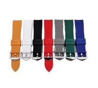 CAWEUER Quick Release Rubber Replacement Watchband 20mm 22mm Watch Bracelet Compatible With Omega Seiko Tissot Tudor Curved End Diving Strap(5 black,22mm)