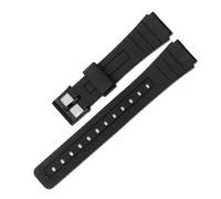 CAWEUER Resin Rubber Casio Watch Band Compatible With Casio F-84 F-91W F-94 F-105 MRW-200H W-752 W-s210H W-800H W-735H(Black-black)