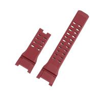 CAWEUER Resin Watch Strap Compatible With Casio GSHOCK, The Third Generation Of The Big Mud King GWG-B1000 Dedicated Notch Steel Ring Wristband(Red -NO buckle)