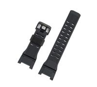 CAWEUER Resin Watch Strap Compatible With Casio GSHOCK, The Third Generation Of The Big Mud King GWG-B1000 Dedicated Notch Steel Ring Wristband(Black-silver)