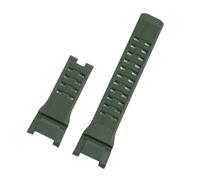 CAWEUER Resin Watch Strap Compatible With Casio GSHOCK, The Third Generation Of The Big Mud King GWG-B1000 Dedicated Notch Steel Ring Wristband(Green- NO buckle)