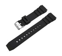 CAWEUER Silicone Strap Compatible With Casio Rubber Waterproof Watchband Students Electronic Sport Universal Wristband(24mm)