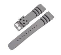 CAWEUER Silicone Watch Strap For Seiko Compatible With Casio Waterproof Sport Bracelet For Men Women Generic Rubber Watchband 20mm 22mm 24mm(Grey,22mm)