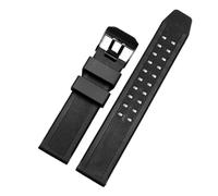 CAWEUER Solid Stainless Steel Watchband Compatible With Casio Protrek Series 5578 PRW-60/YT PRW-30/50/70 Sport Climbing Watch Strap(Coal Black)