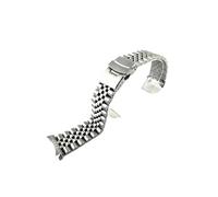 CAWEUER Stainless Steel Watch Band 20mm 22mm Compatible With Seiko SKX007 SSK003 SRP599J1 Men Metal Curved End Diving Strap Bracelet Accessories(B type,22mm)