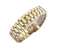 CAWEUER Watch Band Compatible With Rolex DATEJUST DAY-DATE OYSTERPERTUAL DATE Stainless Steel Strap Accessories 13 17 20 21mm Bracelet(Gold,21mm)